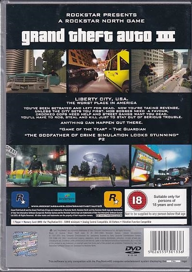 Grand Theft Auto III - PS2 - Platinum (Genbrug)